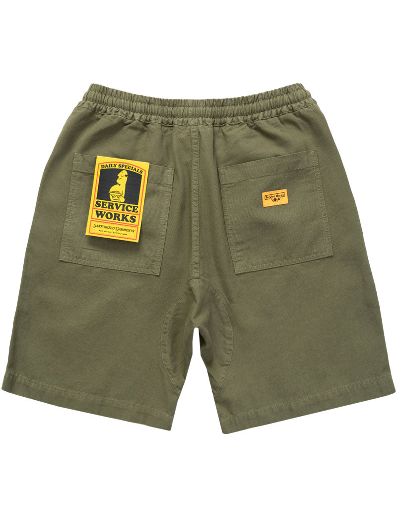 Service Works Classic Chef Shorts Olive