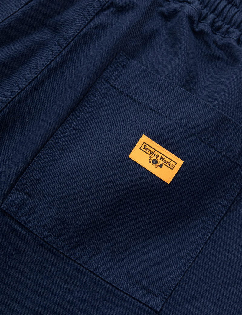 Service Works Classic Chef Shorts Dark Navy Pocket Detail