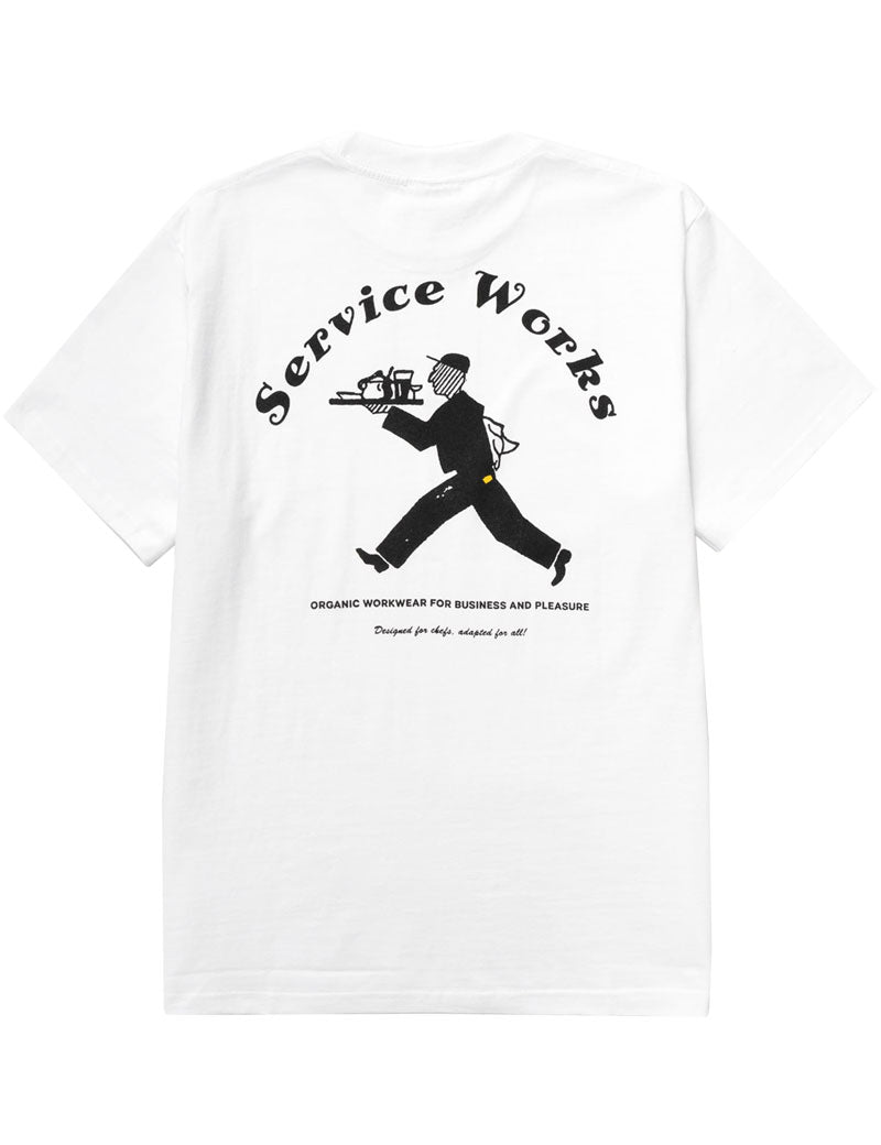 Service Works Waiter Tee White