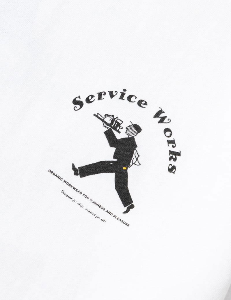 Service Works Waiter Tee White