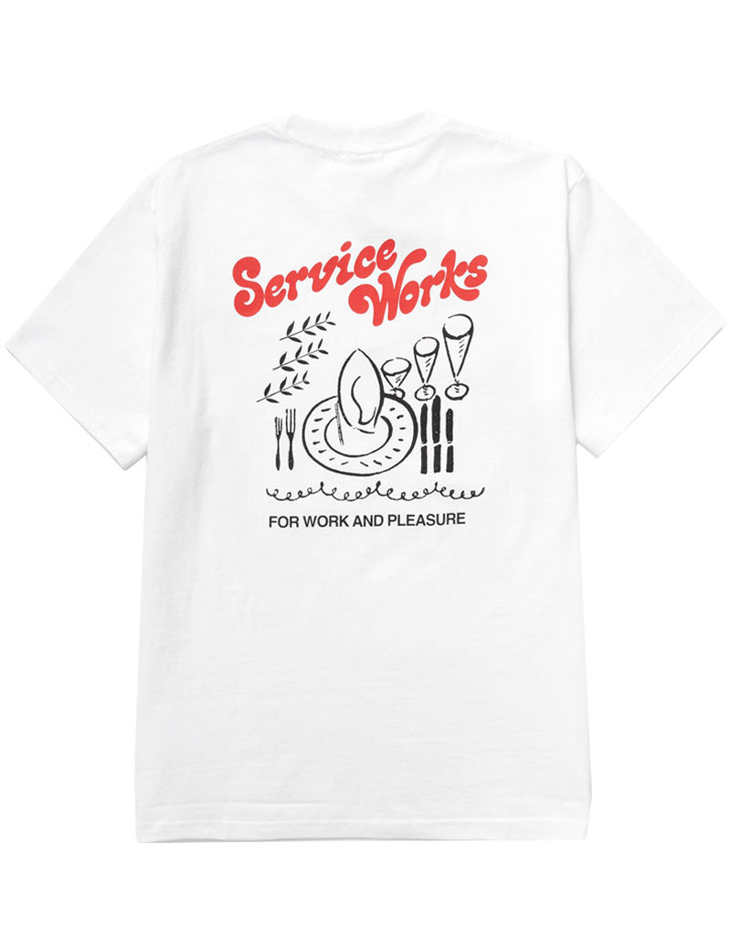 Service Works Work + Pleasure Tee White