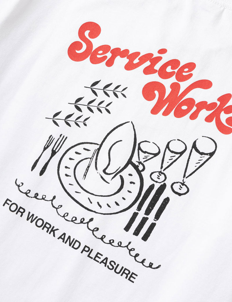 Service Works Work + Pleasure Tee White