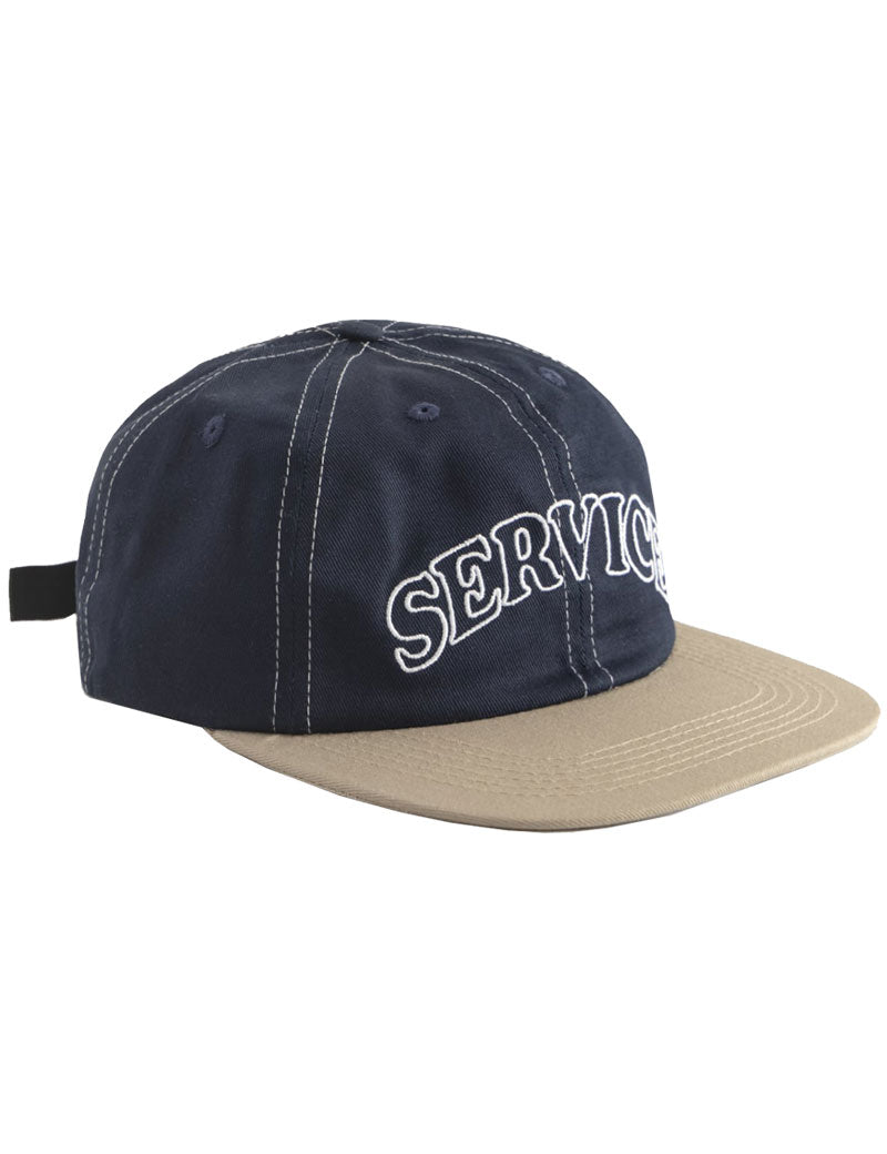Service Works Arch Logo Contrast Stitch Cap Navy Khaki