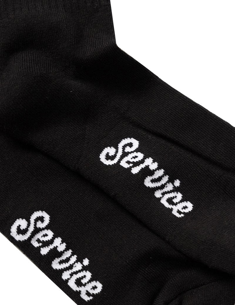 Service Works Salt + Pepper Socks Black