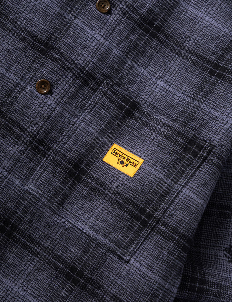 Service Works Thistle Plaid Front Of House Jacket Black