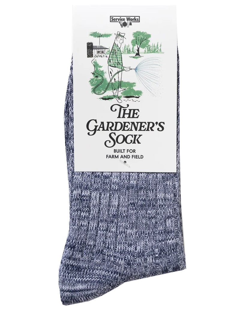Service Works The Gardeners Sock Navy Packaged