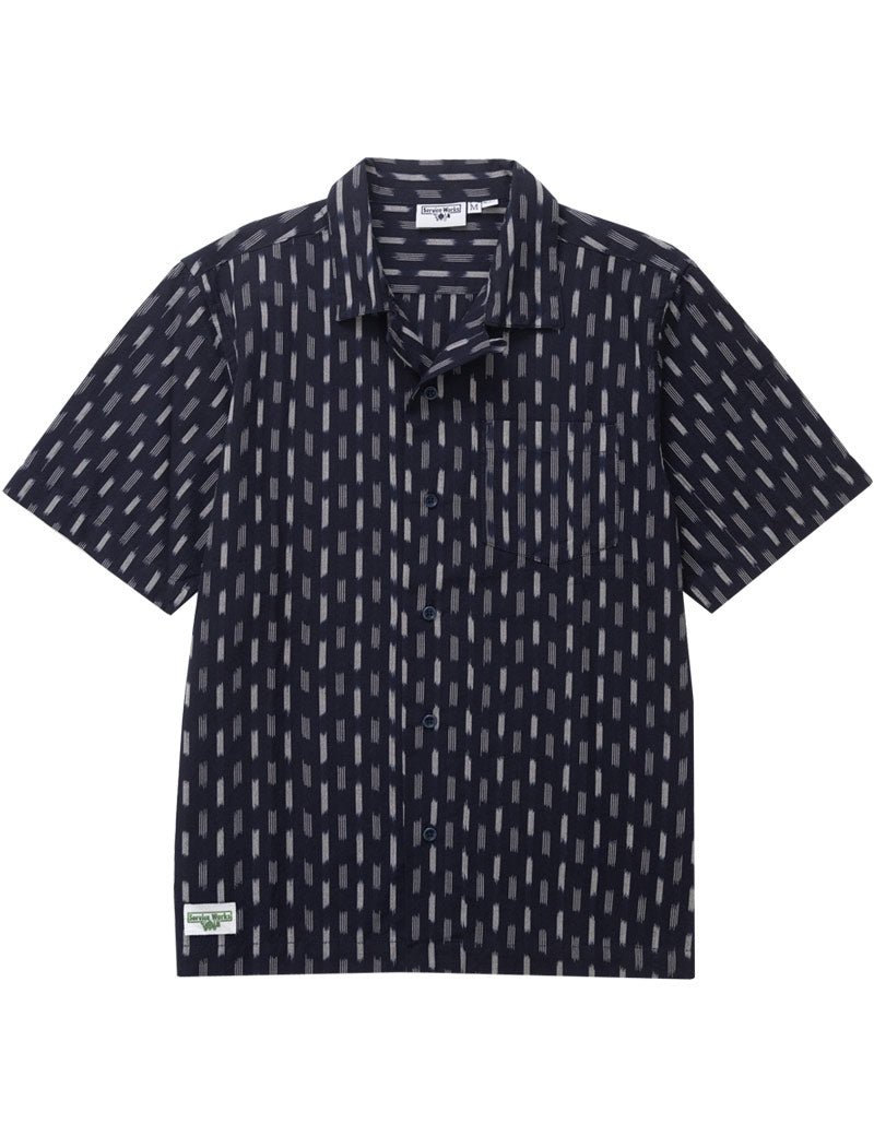 Service Works Ikat Shirt Navy Front