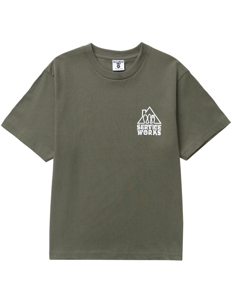Service Works Home Comforts Tee Olive Front