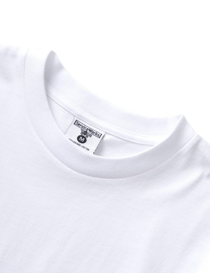 Service Works Home Comforts Tee White Collar