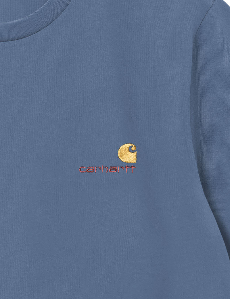 Carhartt WIP Short Sleeved American Script T-Shirt Sorrent