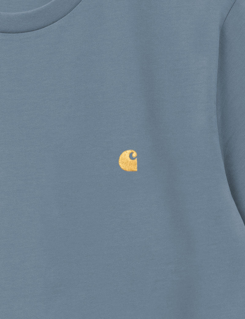 Carhartt Wip Chase Short Sleeve T-Shirt Angelite Gold