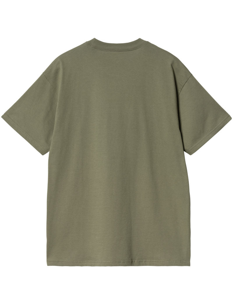 Carhartt Wip Short Sleeved Home Run T-Shirt Dollar Green
