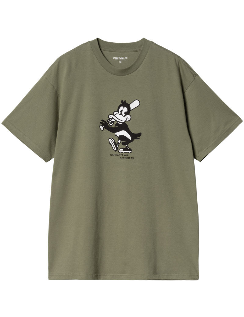 Carhartt Wip Short Sleeved Home Run T-Shirt Dollar Green