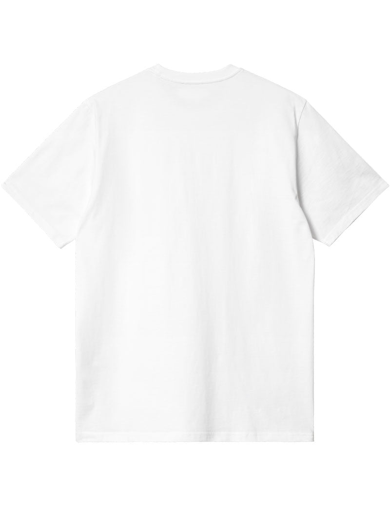 Carhartt WIP Short Sleeved Pocket Heart T-shirt White Red