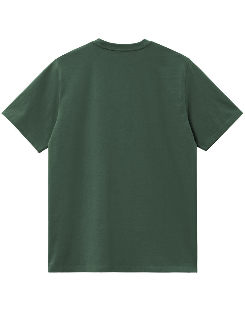 Carhartt Wip Short Sleeve Script T-Shirt Sycamore Tree Phlox