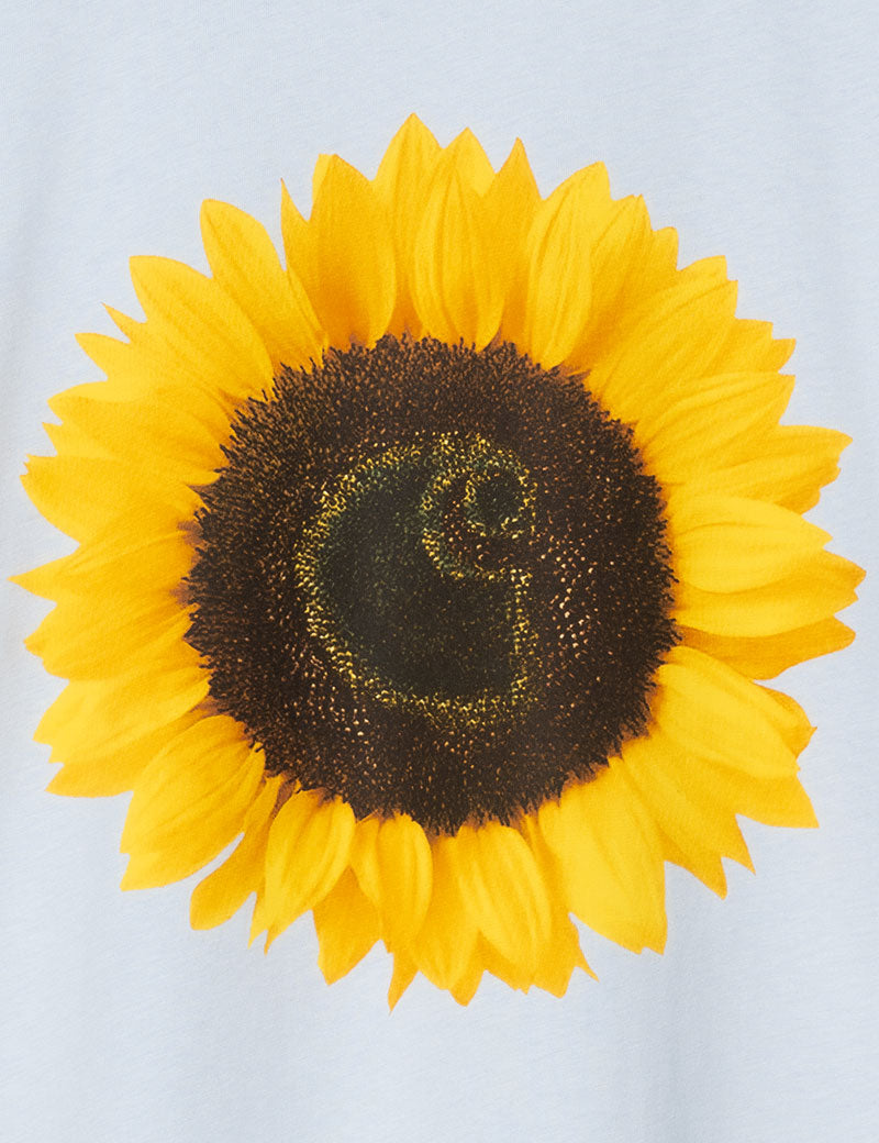 Carhartt Wip Short Sleeved Sunflower T-Shirt Cotton Air Sky