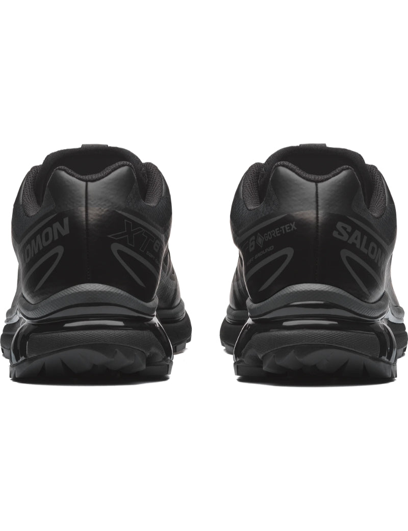 Salomon XT-6 LAB GTX GORE-TEX Trainers Black, Black & Asphalt Heel View