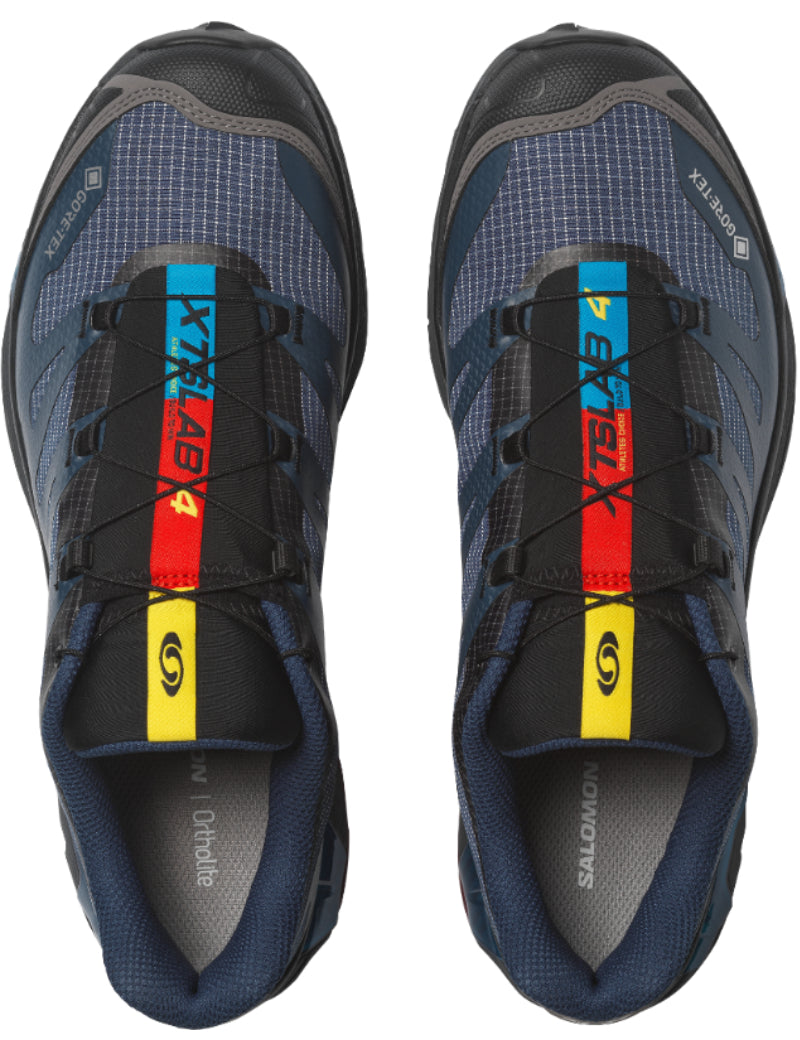 Salomon XT-4 OG GTX GORE-TEX Trainers Spellbound, Maritime Blue & Maroon Banner QuickLace