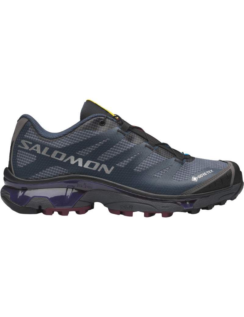 Salomon XT-4 OG GTX GORE-TEX Trainers Spellbound, Maritime Blue & Maroon Banner Side