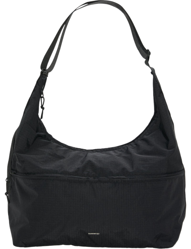 Sandqvist Grid Shoulder Bag Black Front