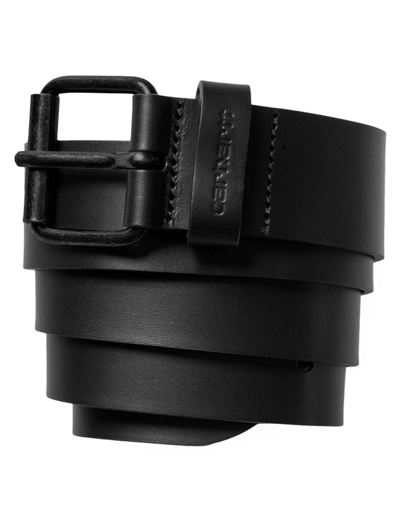 Carhartt Wip Script Belt Leather Black Black