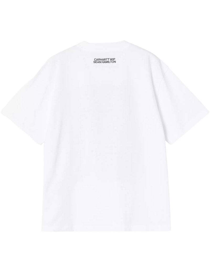 Carhartt WIP X Sean Hamilton Women's Short Sleeve T-Shirt White Back View