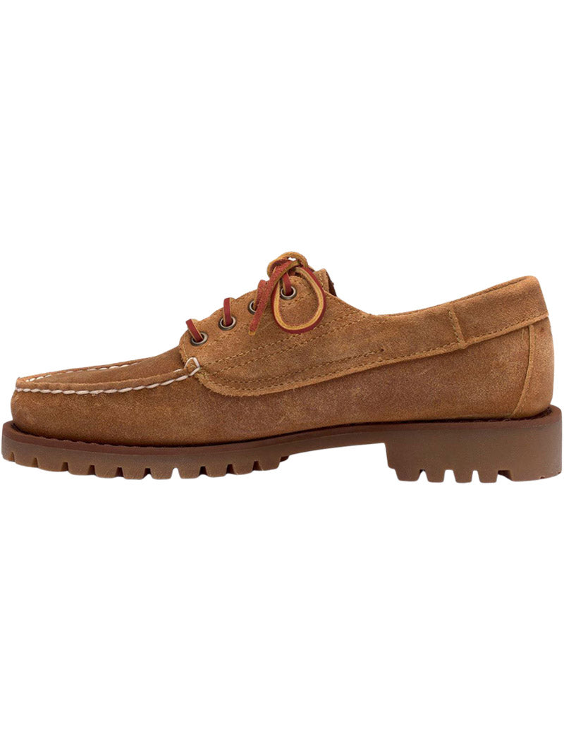 Sebago Askook Lug Suede Moccasins Waxed Beige Camel Inside View
