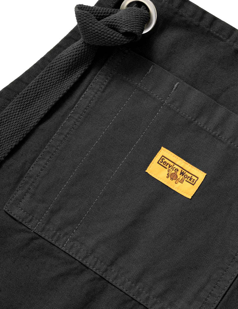 Service Works Apron Black Chest Pocket