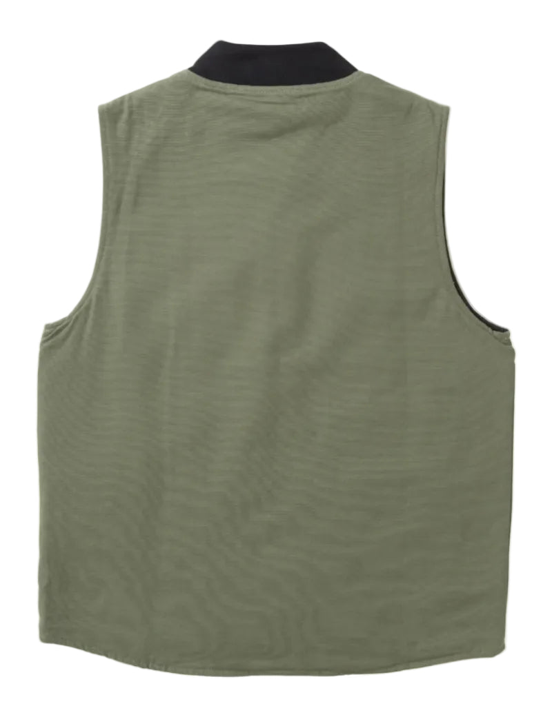 Service Works Canvas Work Vest Olive Back