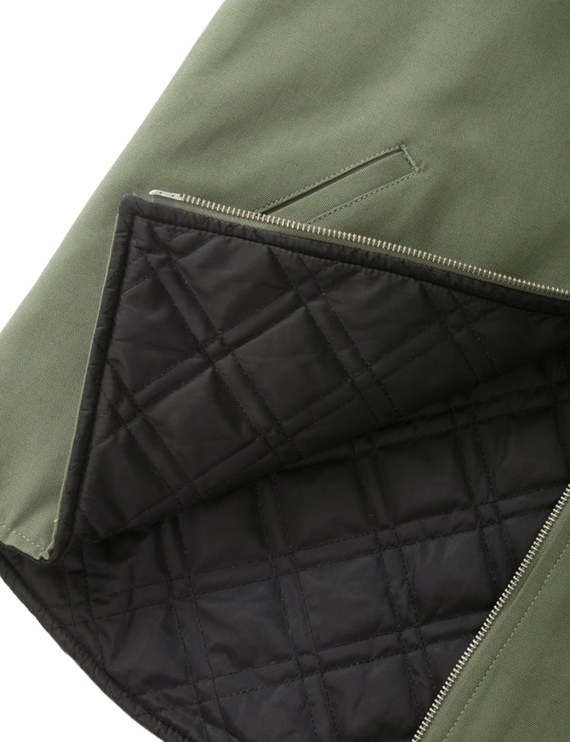 Service Works Canvas Work Vest Olive Quilted Lining
