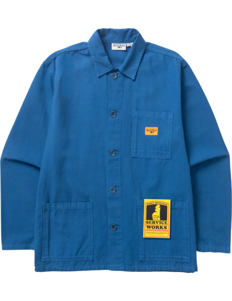 Service Works Classic Chore Shirt Cobalt Front
