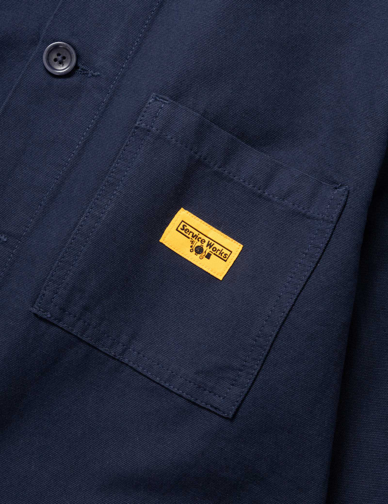 Service Works Classic Chore Shirt Dark Navy Chest Pocket