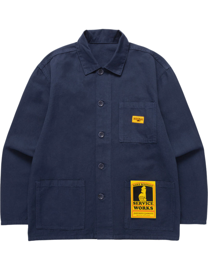 Service Works Classic Chore Shirt Dark Navy Front