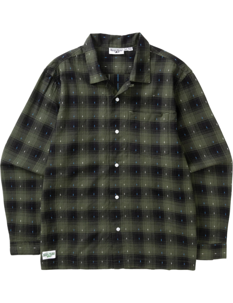 Service Works Drag Stitch Resort Shirt Olive