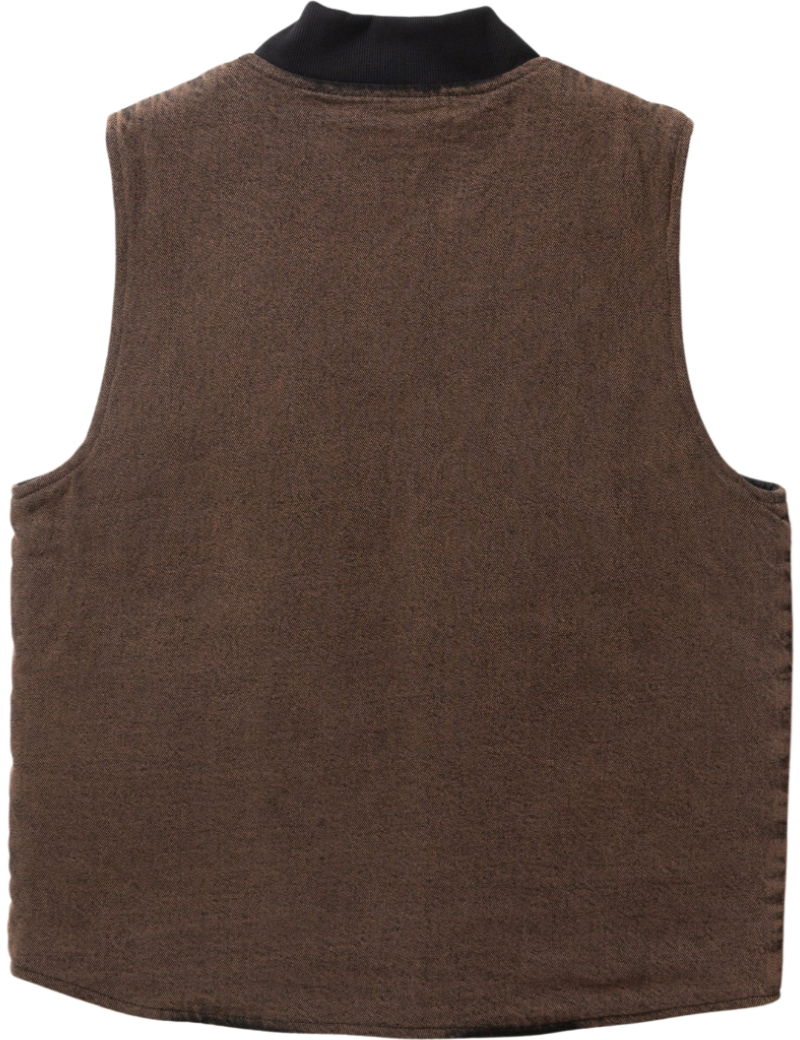 Service Works Over Dyed Work Vest Umber Back
