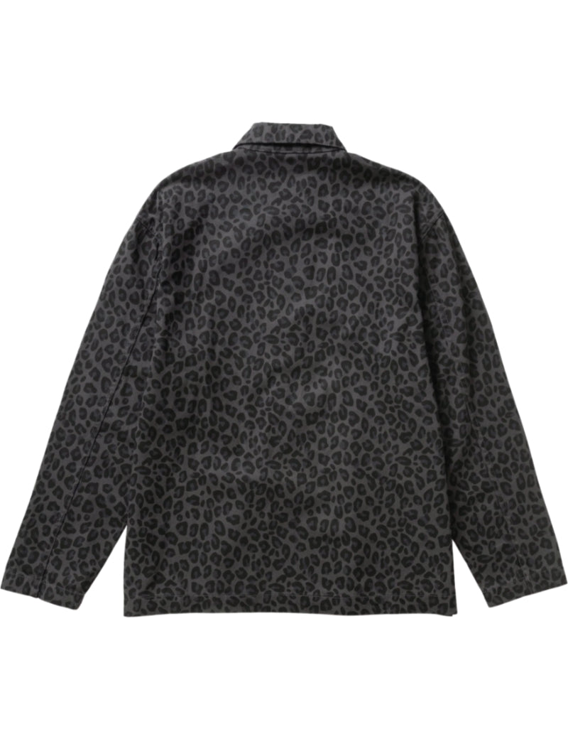 Service Works Patterned Easy Chef Shirt Black Leopard Back
