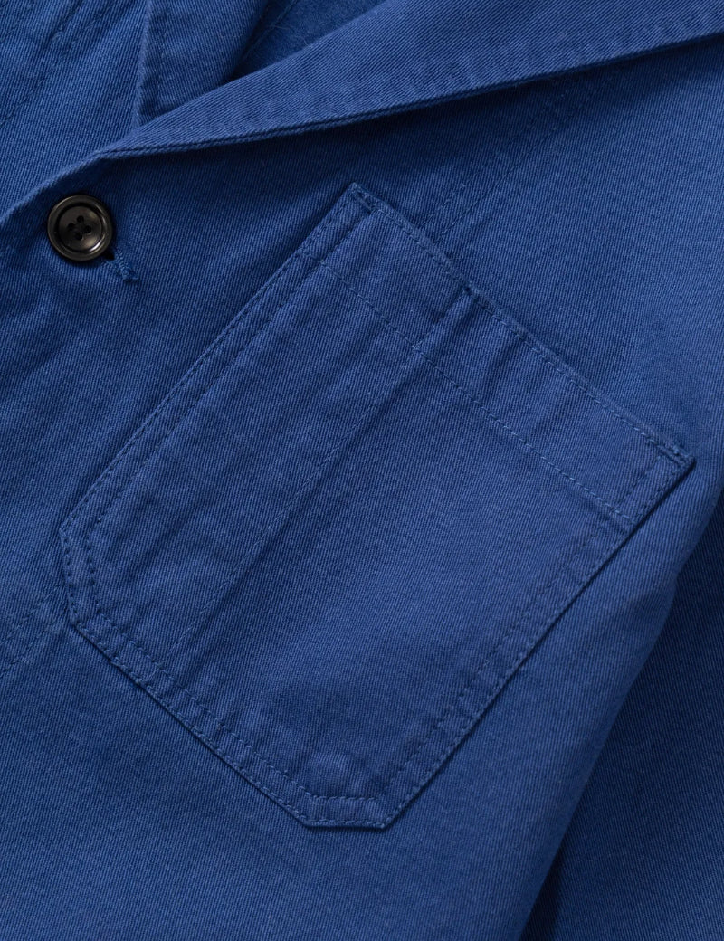 Service Works Twill Server Suit Jacket Blue Chest Pocket