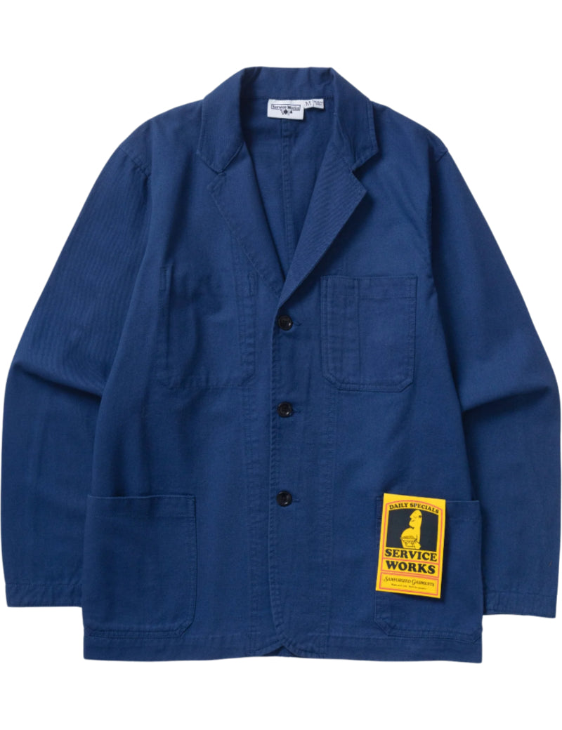 Service Works Twill Server Suit Jacket Blue Front