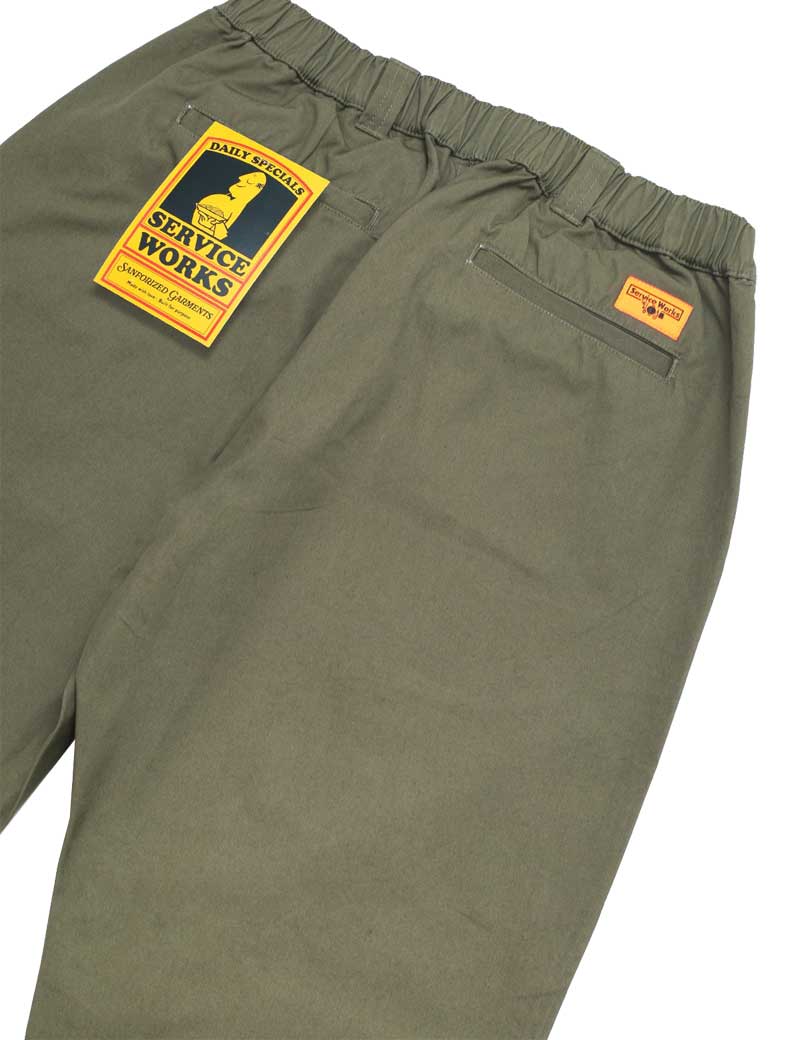 Service Works Twill Waiter Pant Olive Back