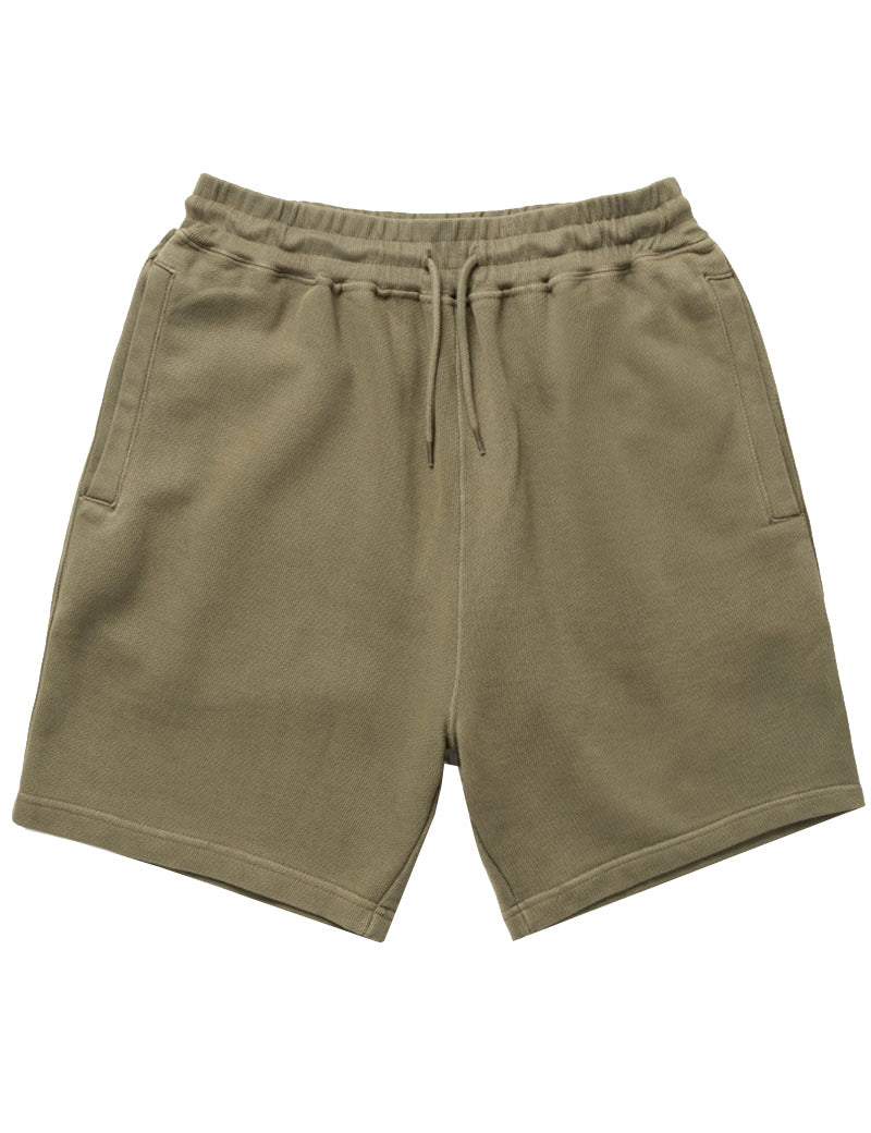 Power Goods Loopback Shorts Olive