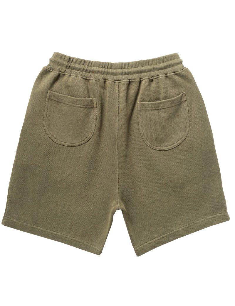 Power Goods Loopback Shorts Olive