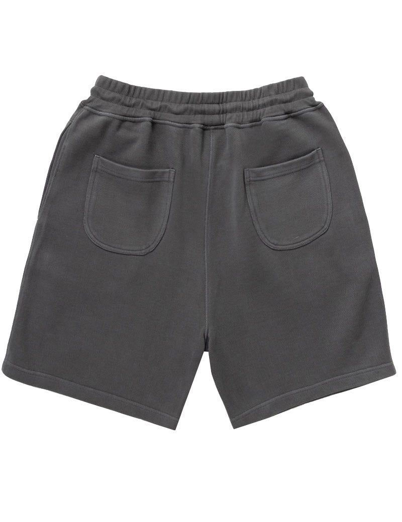 Power Goods Loopback Shorts Washed Black