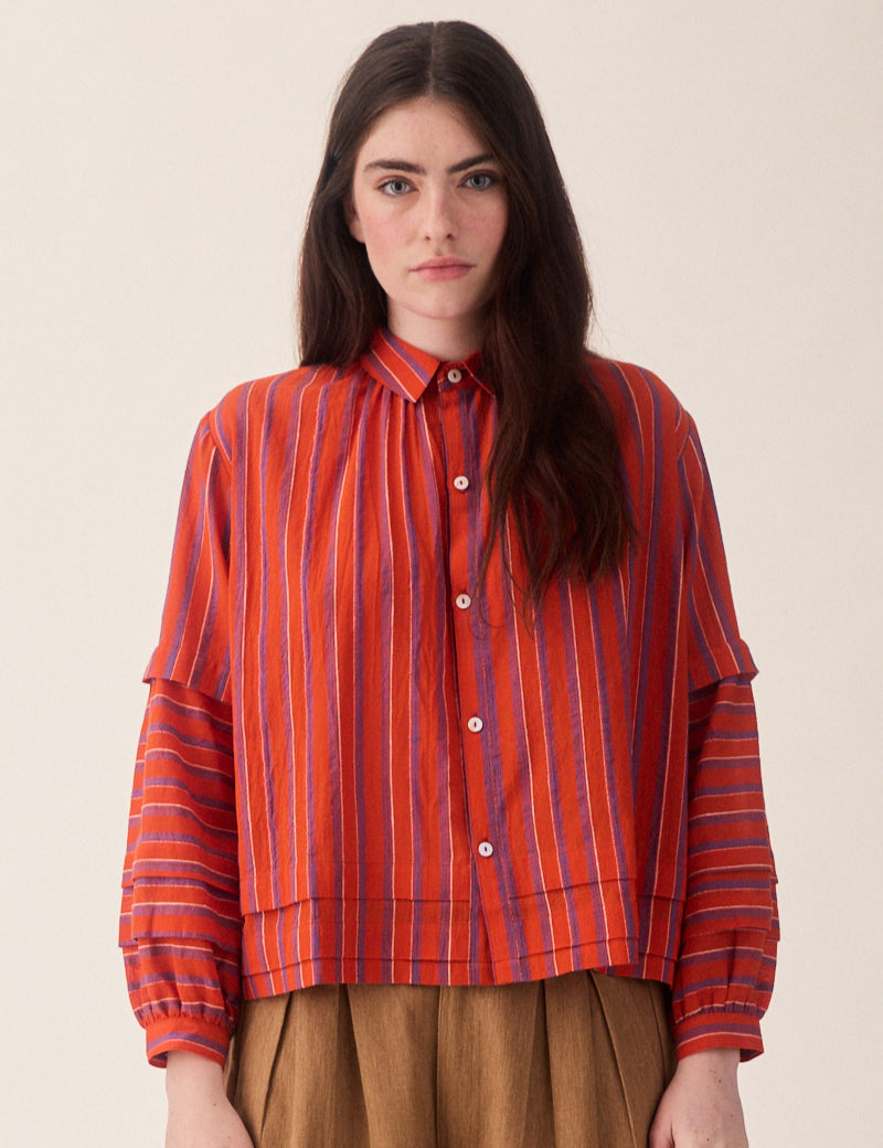 Sideline Lotta Shirt Red Stripe Main