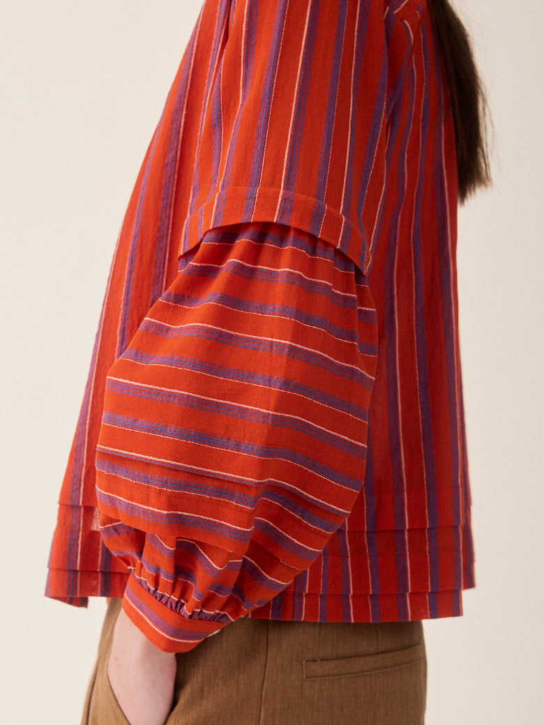 Sideline Lotta Shirt Red Stripe Sleeve Detail