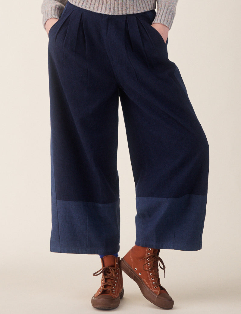 Sideline Leila Trousers Indigo Mix Main