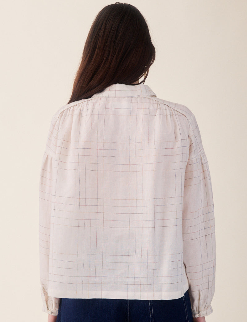 Sideline Binni Shirt White Base Back View