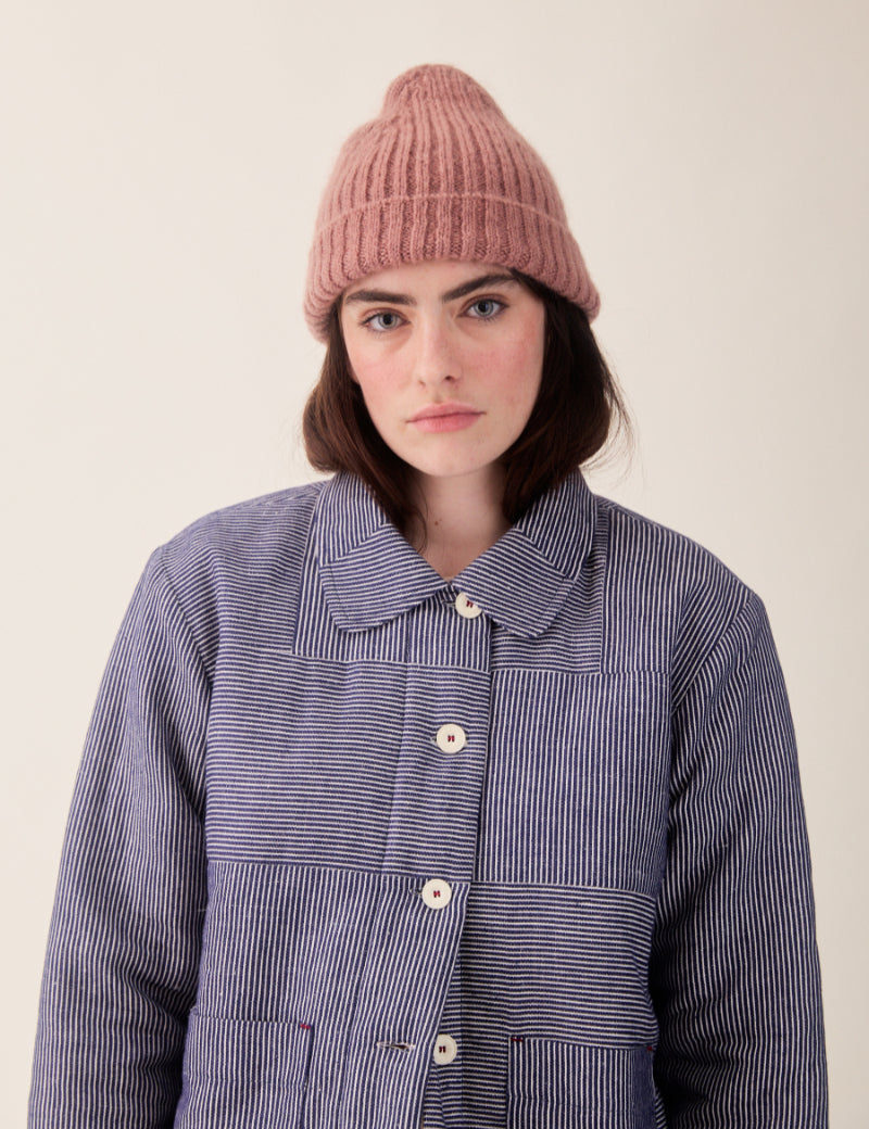 Sideline Molly Jacket Railroad Stripe Collar Detail