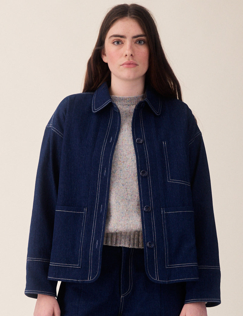 Sideline Frankie Jacket Indigo Main