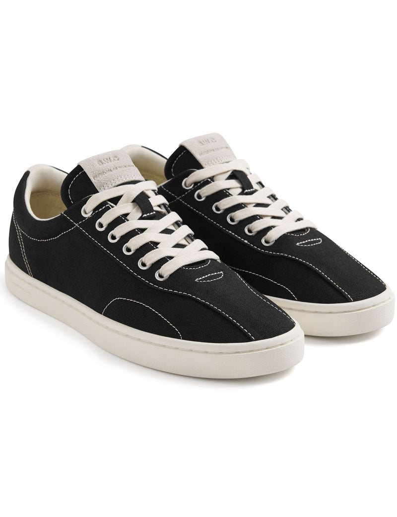 Stepney Workers Club Surma Canvas Trainers Black Angled View