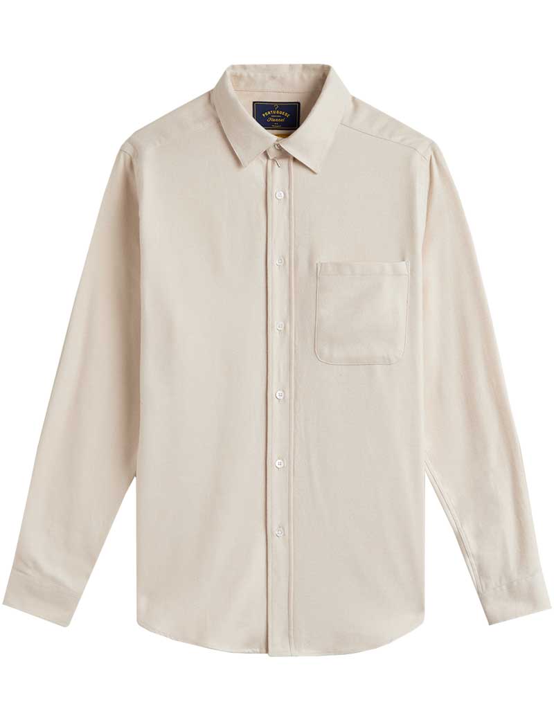 Portuguese Flannel Teca 2.0 Shirt Ecru